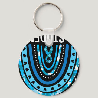 Happy Teacher I Wear Blue For My Students Autism A Keychain