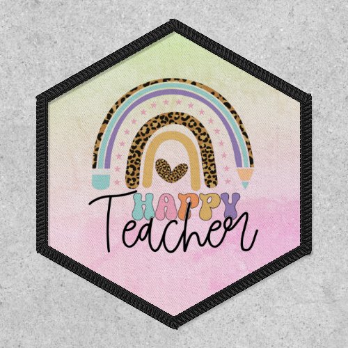 Happy Teacher Rainbow Patch