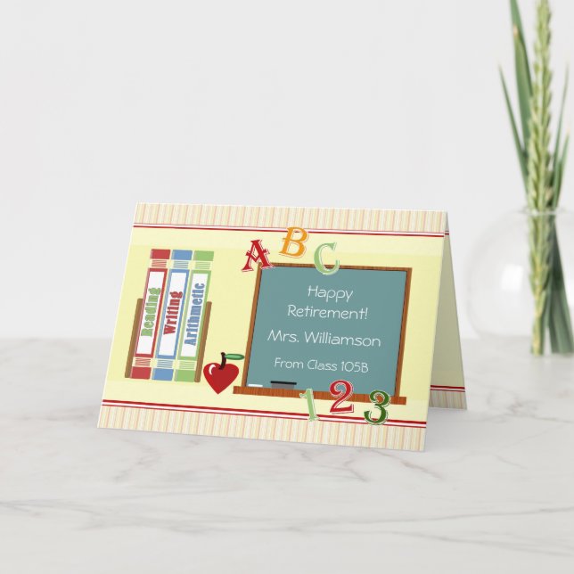 Happy Teacher Retirement from Students Card (Front)