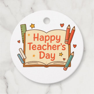 Happy Teacher's Day Favor Tags