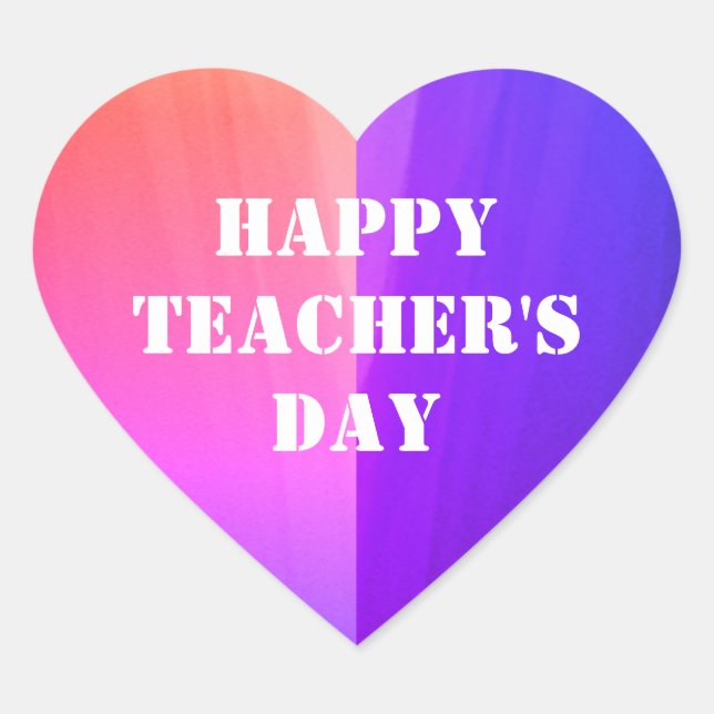 HAPPY TEACHER'S DAY Sticker (Front)