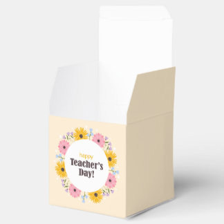Happy Teacher's Day Wild Flowers Favor Boxes