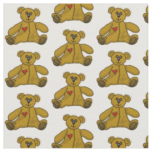 Happy Teddy Bear Fabric