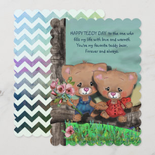 Happy Teddy Day  Holiday Card