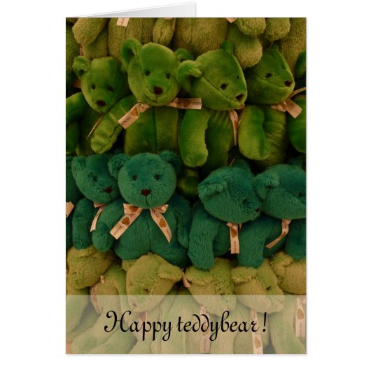 Happy teddybear! cards (Front)