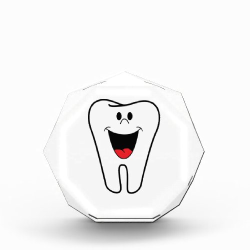Happy teeth customizable for your Dental practice Acrylic Award