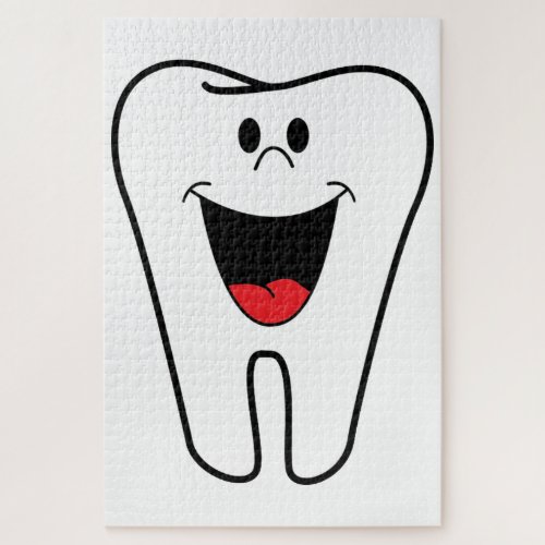 Happy teeth customizable for your Dental practice Jigsaw Puzzle