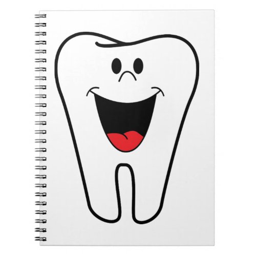 Happy teeth customizable for your Dental practice Notebook