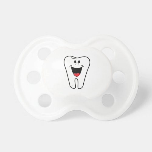 Happy teeth customizable for your Dental practice Pacifier