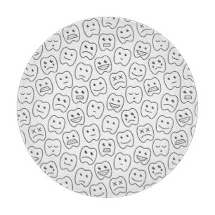 Happy Teeth Pattern Cutting Board