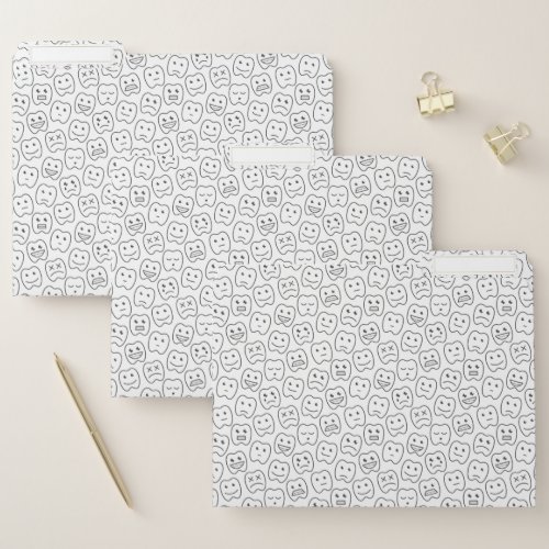 Happy Teeth Pattern File Folder