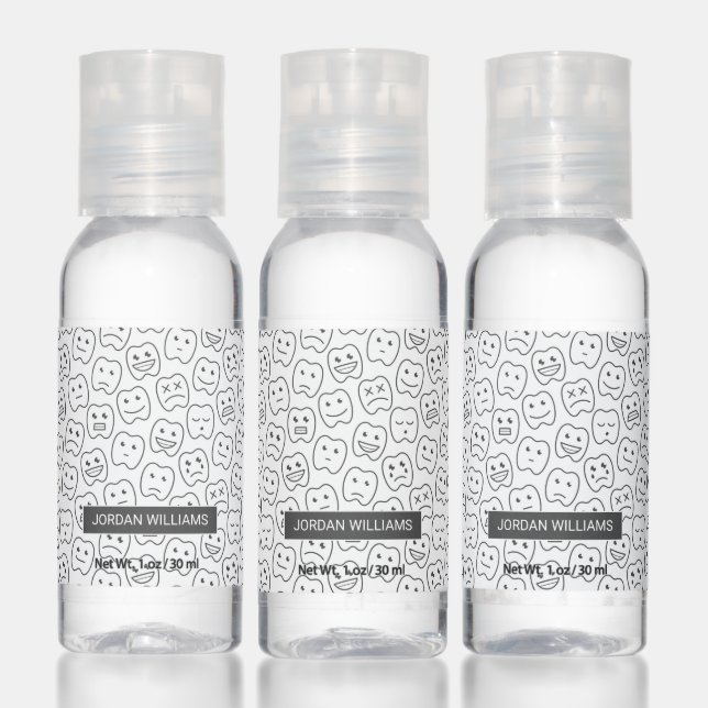 Happy Teeth Pattern Hand Sanitizer (Set)