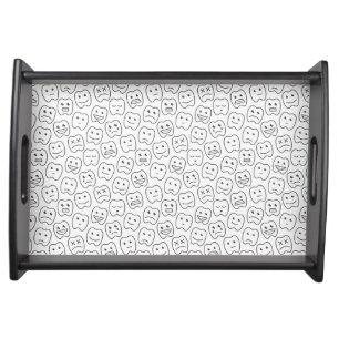 Happy Teeth Pattern Serving Tray