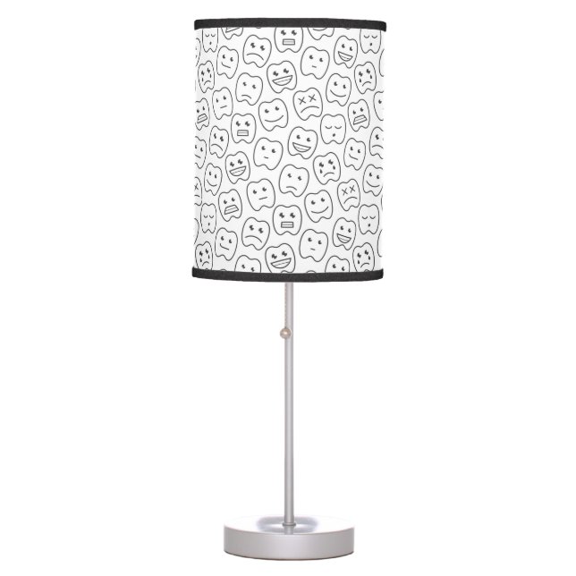 Happy Teeth Pattern Table Lamp (Front)