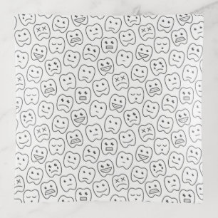 Happy Teeth Pattern Trinket Tray