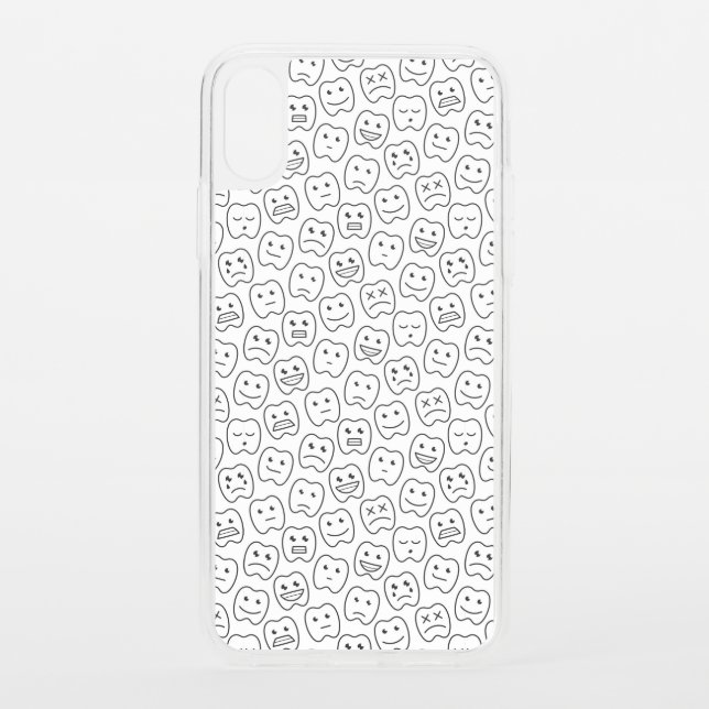 Happy Teeth Pattern Uncommon iPhone Case (Back)