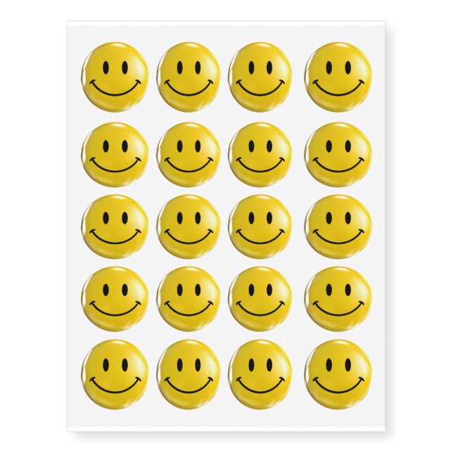Happy Temporary Tattoos (Front)