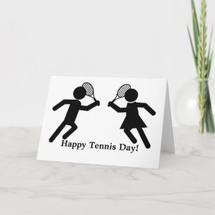Happy Tennis Day Card