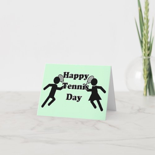 Happy Tennis Day Card