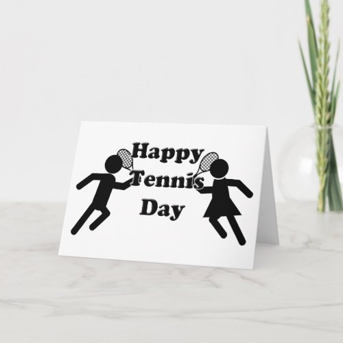 Happy Tennis Day Card