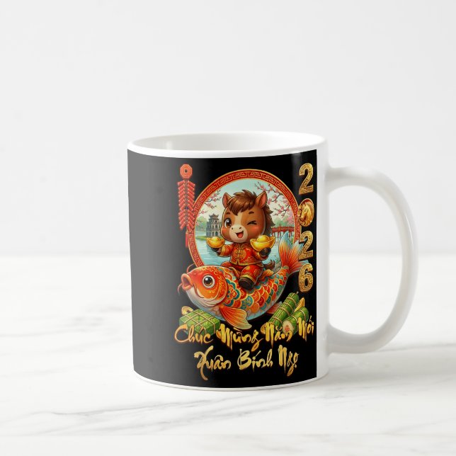 Happy Tet Chuc Mung Nam Moi 2026 Li Xi Me Please K Coffee Mug (Right)