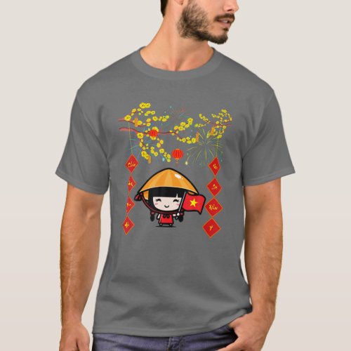 Happy TET Vietnamese New Year Family Matching Pija T_Shirt