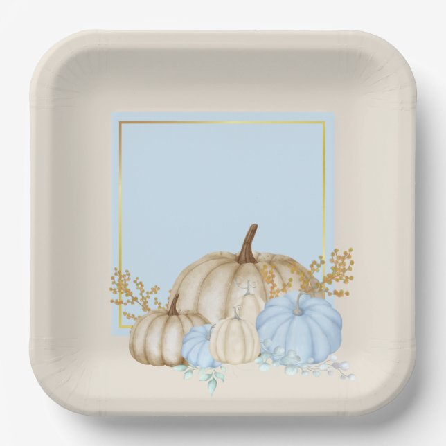 Happy thanks giving Paper Plate (Front)