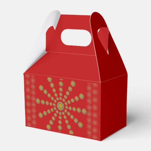 Happy Thanks Red Polka dot design  Favor Boxes