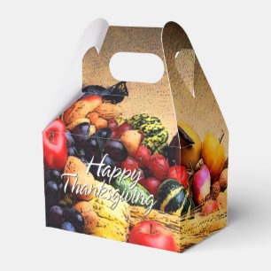 Happy Thanksgiving 12 Favor Boxes
