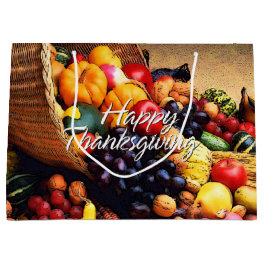 Happy Thanksgiving 12 Large Gift Bag