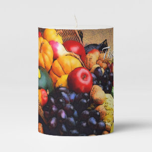 Happy Thanksgiving 12 Pillar Candle