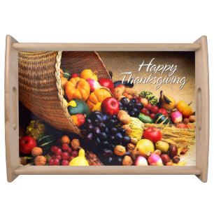 Happy Thanksgiving 12 Serving Tray