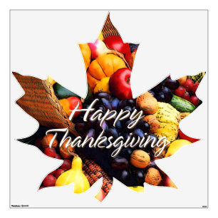 Happy Thanksgiving 12 Wall Decals