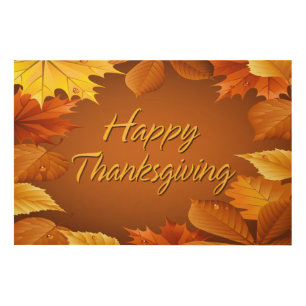 Happy Thanksgiving 1 Options Wood Wall Art