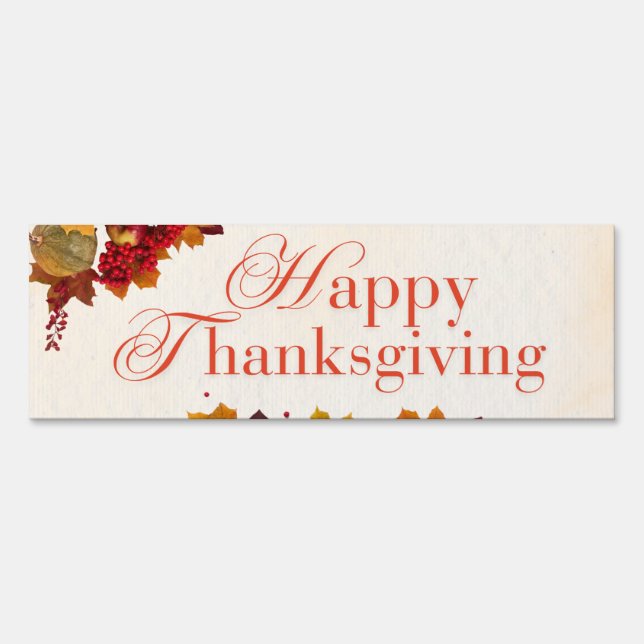 Happy thanksgiving 2024 sign (Front)