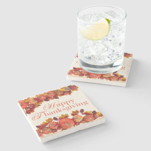 Happy Thanksgiving 2024 Stone Coaster