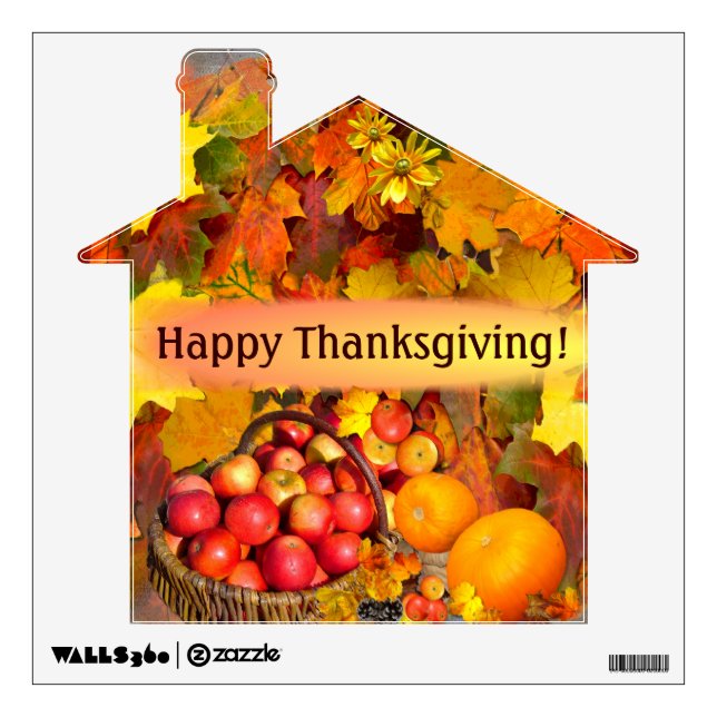 Happy Thanksgiving # 2 ~  Decal (Front)