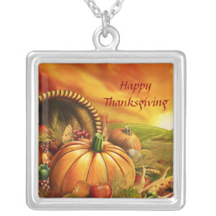 Happy Thanksgiving 2 Necklace