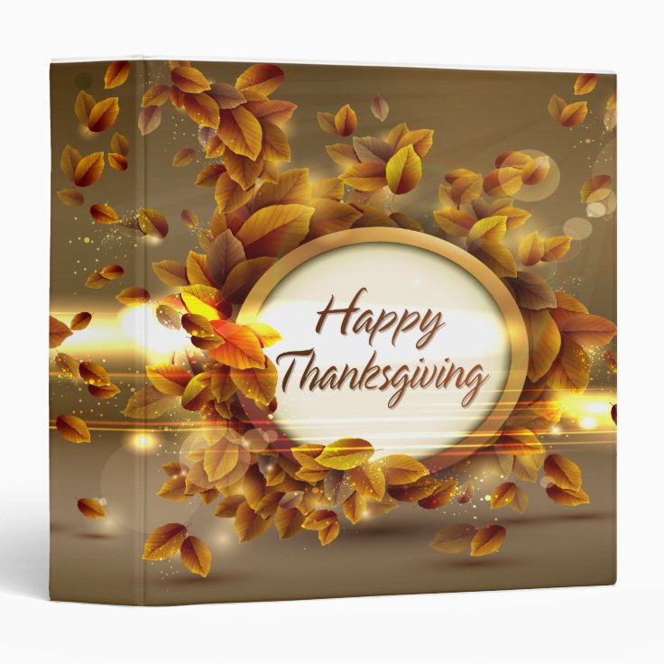 Happy Thanksgiving 3 Binder Zazzle