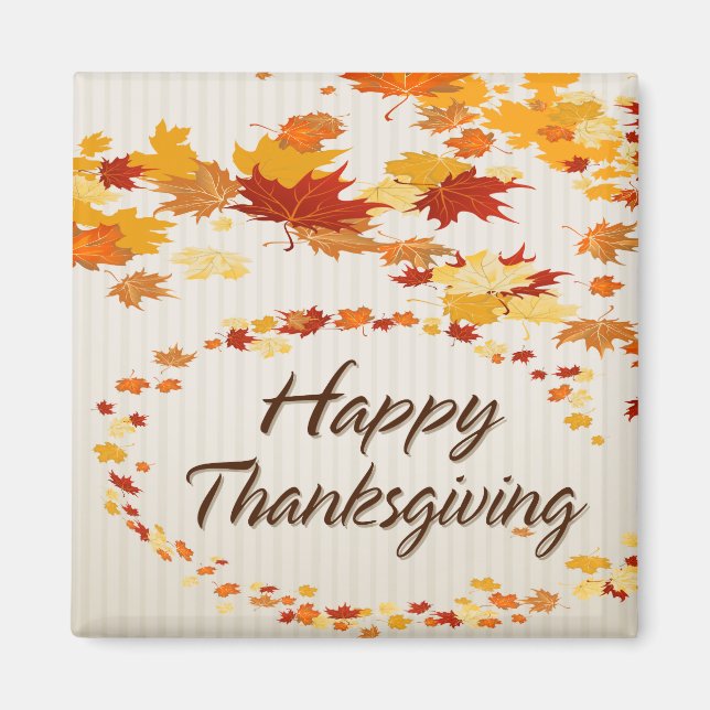 Happy Thanksgiving 4 Magnet (Front)