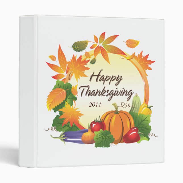 Happy Thanksgiving 5 Binder (Front/Spine)