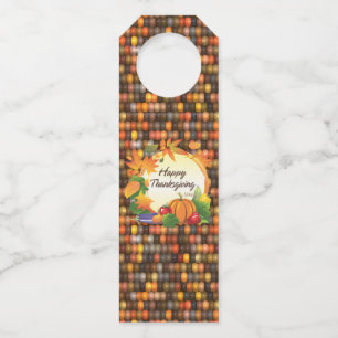 Happy Thanksgiving 5A-13A Options Bottle Hanger Tag