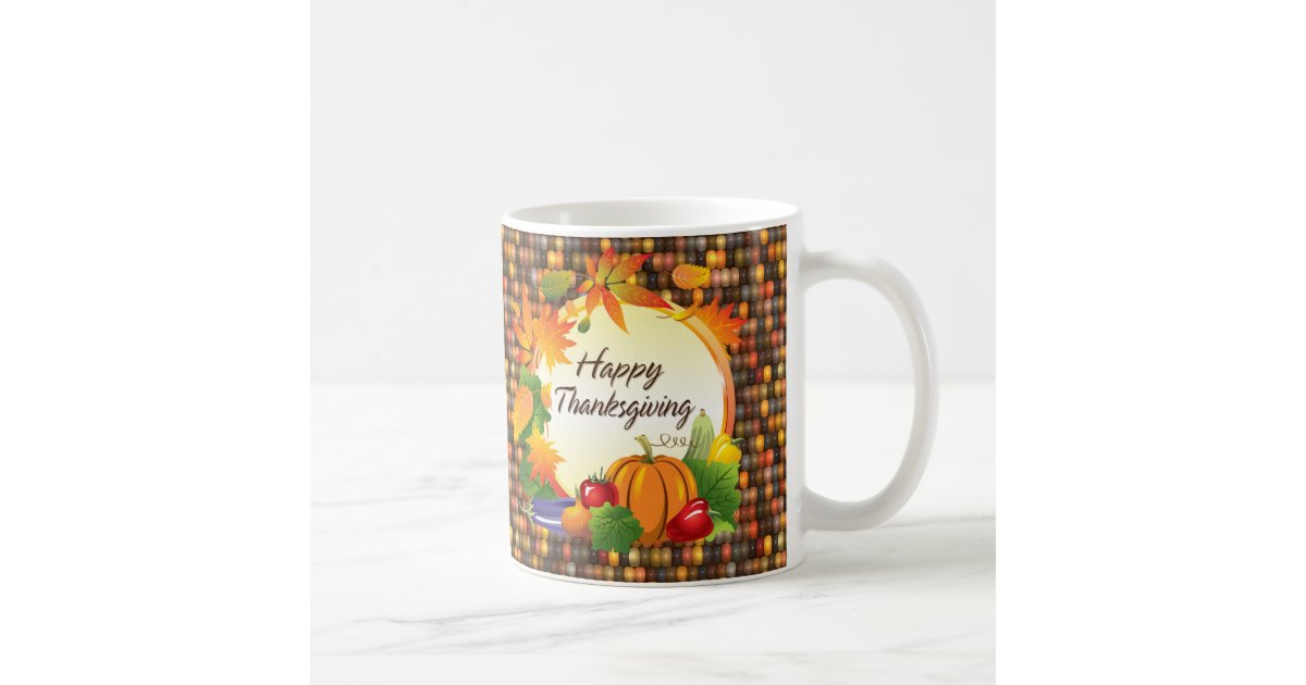 Happy Thanksgiving 5A-13A Options Coffee Mug | Zazzle.com