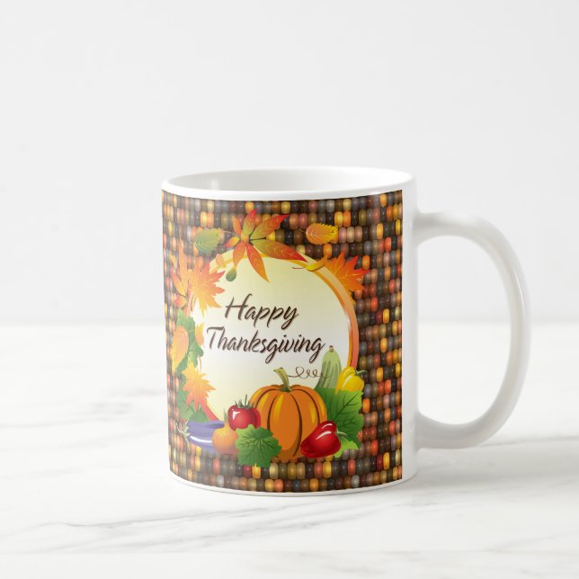 Happy Thanksgiving 5A-13A Options Coffee Mug (Right)
