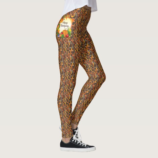 Happy Thanksgiving 5A-13A Options Leggings (Right)