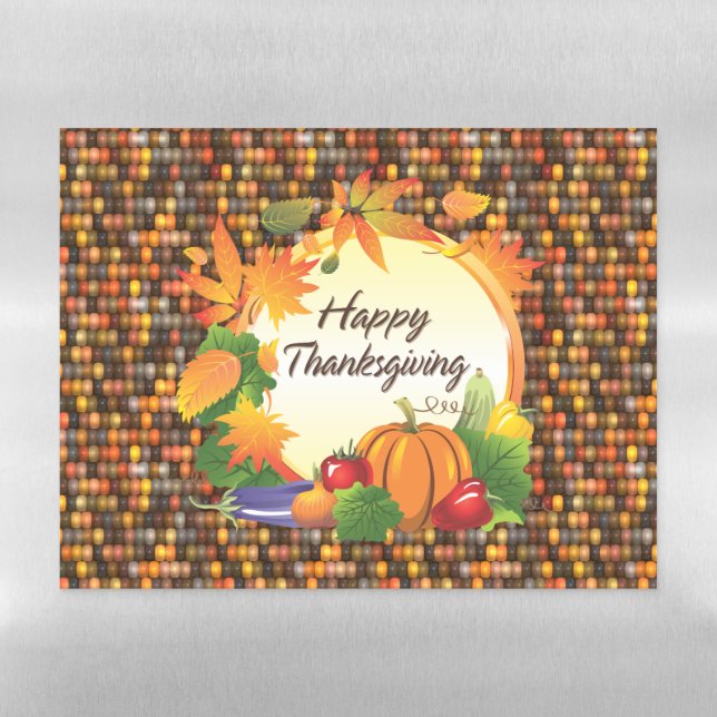 Happy Thanksgiving 5A-13A Options Magnetic Dry Erase Sheet (Horizontal)