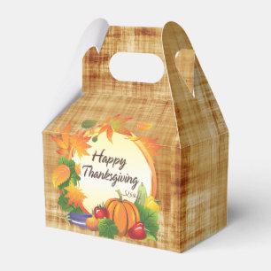 Happy Thanksgiving 5A Options Favor Boxes