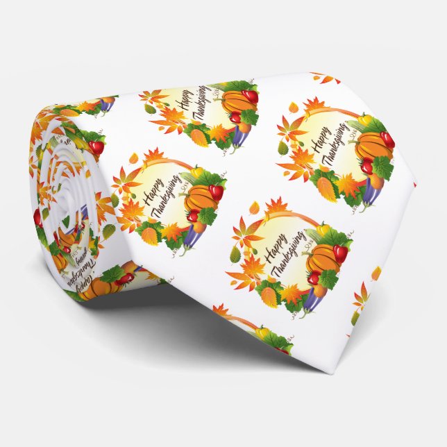 Happy Thanksgiving 5A Tie (Rolled)