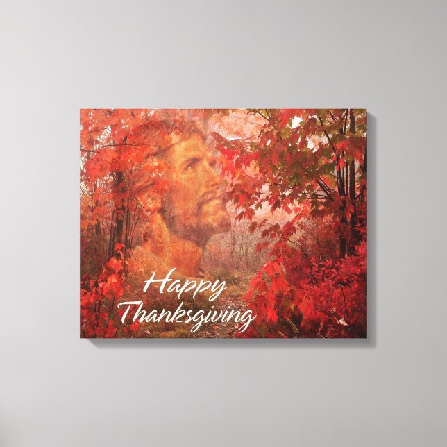 Happy Thanksgiving 9 Wrapped Canvas Print (Front)