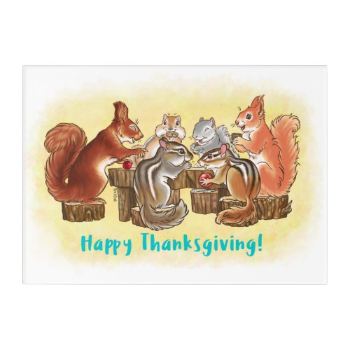 Happy Thanksgiving Acrylic Print